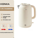 KONKA 2.5L 1800W Electric Kettle Water Boiler & Thermos 2-in-1 Fully Automatic Insulation Household 304 Stainless Steel Hot Water Kettle