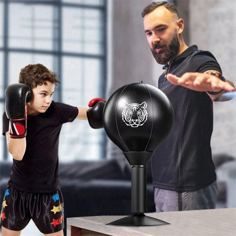 KALOAD Adult Boxing Training Bag Leather Desktop Speed Ball Wall-Mounted Strong Cup Kids Fitness Training Equipmen
