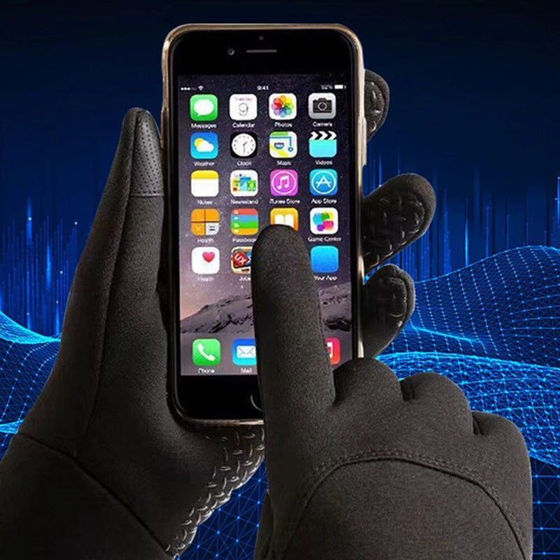 XANES Winter Cycling Gloves for Men Women Touchscreen Thermal Windproof Fleece Motorcycle Gloves Warm Thick Driving Skiing Gloves