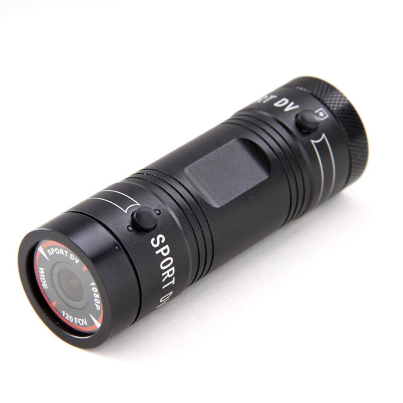 XANES 1080P Bicycle Helmet Camera 120 Wide Angle Bicycle Sports Camera IPX6 Waterproof Mini Motorcycle Helmet Camera Car Video Recorder Outdoor DV Video Camera