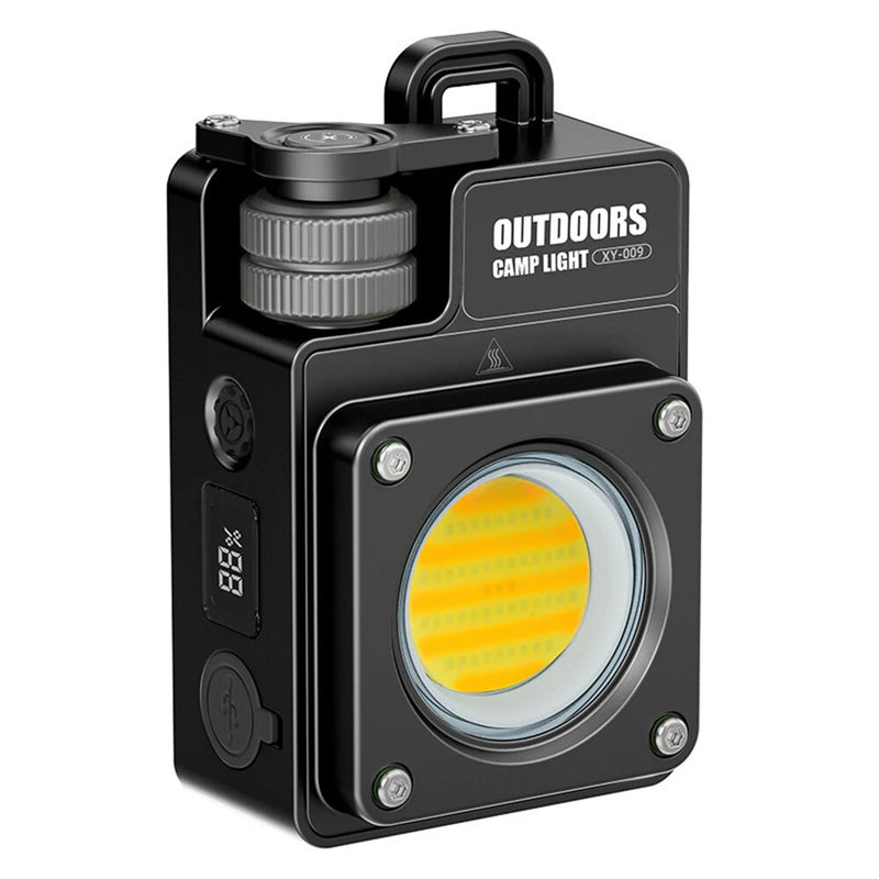 SEEKNITE USB Rechargeable LED Camping Lantern with Magnetic Base and Multi-Source COB Work/Repair Light for Outdoor Use