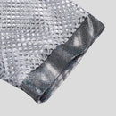 INCERUN Mens Tshirt Fashion Shiny Mesh Patchwork See Through Fishnet Short Sleeve T-Shirt Summer Cool Short Top