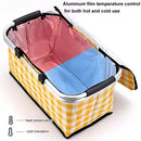 IPRee Folding Basket Picnic Basket Outdoor Handheld Basket Insulation Box Household Supermarket Shopping Storage Basket