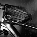 WILD MAN Rainproof Bycicle Bag Fits 5.5-6.7 inch Mobile Phone Touch Screen Front Frame Bike Bag Top Tube for Mountain Road Bike MTB Cycling