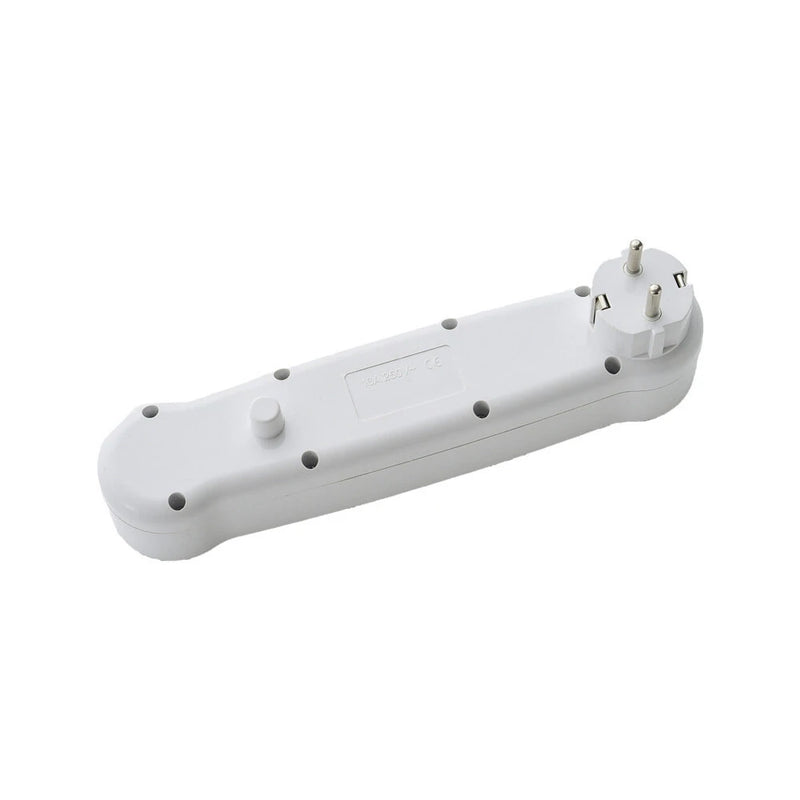 1PCS Dual USB Ports 1 to 3 Way EU Standard Power Adapter Socket Strip Porous Terminal Board 16A Conversion Plug