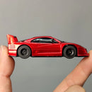 LDARC S100 1/64 2.4G RWD Drift RC Car Mini Full Proportional Three Speed Metal Gears LED Light with Bearings Screen Remote Control High-Speed On-Road Racing Vehicle Model Boys Gifts 60 Minutes Playing Time Toys