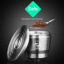 Coffee Capsule Cup Stainless Steel Filter Reusable Refillable Kit For Nespresso U Machine