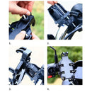 XANES 8 Claws Bicycle Phone Holder 360 Rotatable Shockproof Mobile Bracket for Motorcycle Bike Electric Vehicles