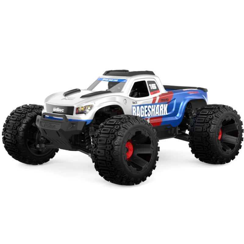 UDIRC 1611 RTR 1/16 2.4G 4WD 30km/h RC Car LED Light High Speed Off-Road Truck Full Proportional Vehicles Models Oil Filled Shocks Toys