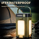 IPRee Portable Solar Camping Lantern LED Rechargeable Outdoor Hanging Tent Lamp Folding LED  With Hook Emergency Camping Light