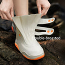 XANES 1Pair Bicycle Protective Gear Waterproof Non-slip Shoe Covers Easy Double Buckle Design Outdoor Reusable Overshoes Elastic Rain Boots Unisex
