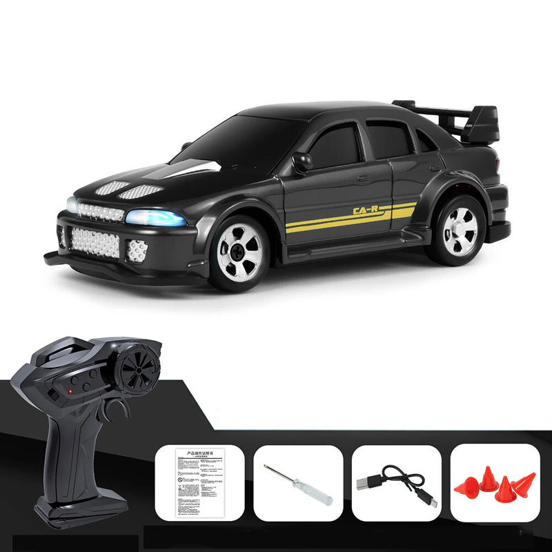 KFPLAN KF33 RTR 1/64 2.4G 4WD Mini Drift RC Car Sports LED Light High Speed On-Road Micro Racing Remote Control Vehicles Models Desktop Ornaments Toys
