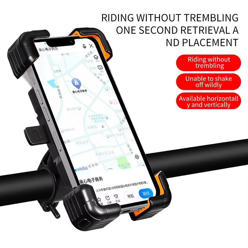 ESLNF 360 Adjustable Rotation Bike Universal Phone Holder  4.5''-7.2'' Shockproof Anti-slip Mobile Phone Stand Motorcycle Bracket
