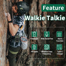 CHIERDA XA501 Walkie Talkie Wireless Frequency Pairing Long Range HD Call Hands-Free Type-C Flashlight UHF 400-480 MHz Li-ion Battery Outdoor Communication