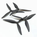 2 Pairs /4 Pairs 7040 8040 9045 3-Blade 5mm Shaft Black Fiberglass Nylon Propeller for 7 Inch 8 Inch 9 Inch FPV RC Racing Drone