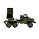 WPL B36-2 1/16 2.4G 6WD RTR Rc Car Hail Rocket Launcher BM-21 Military Truck Rock Crawler Vehicle Models Toy Proportional Control