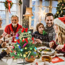 Christmas Tree With LED Lights 50cm Christmas Tree With Hanging Ornaments Star Tree Decorations Table Decorations for Office Home Kitchen