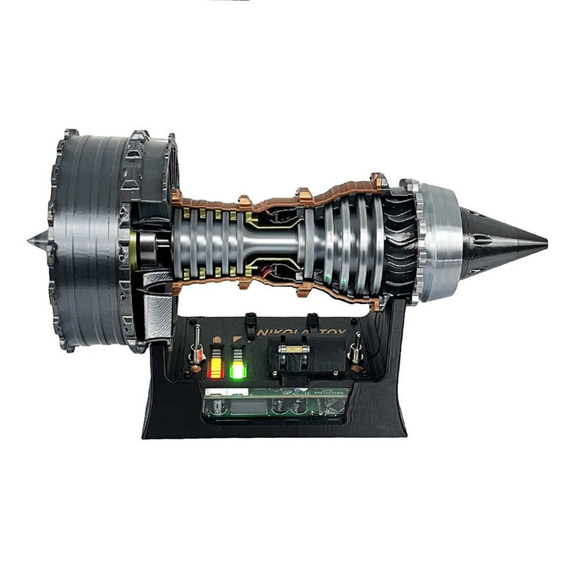 NIKOLATOY 25cm Super RRTrent 900 Turbofan Engine Model with Brushless Motor Pre-Assembled Decoration Science Discovery Toys