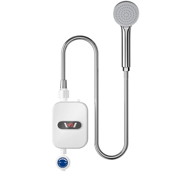 Tevorex 3000W/3500W Portable Mini Water Heater 110V/220V Instant Electric Heater IPX4 Waterproof Adjustable Temperature for Shower EU/UK/US Plug