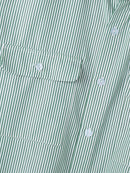 INCERUN Mes Daily Casual Striped Shirt with Double Breast Pocket