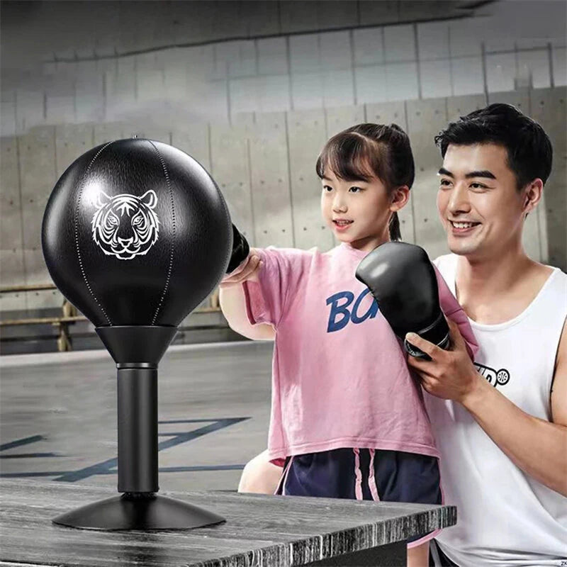 KALOAD Adult Boxing Training Bag Leather Desktop Speed Ball Wall-Mounted Strong Cup Kids Fitness Training Equipmen