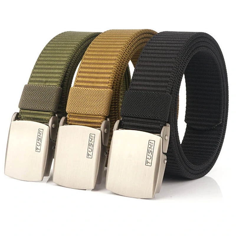 High-Quality Breathable Tactical Belt Military Nylon Waist Support Strap Sports Hunting Training Hiking Outdoor Army Gear Waistband Tactical Canvas Belt Woven Canvas Belt