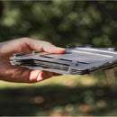 Portable Outdoor Wood Camping Barbecue Wood Stove Camping Portable Folding Card Stove Titanium Alloy Stove Titanium