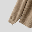 INCERUN Mens Knitted Striped Long Sleeve Cardigan Casual Solid Color Spring Fall Winter Men's Coat