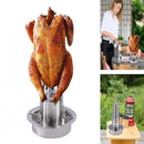 Stainless Steel Removable Chicken Roasting Rack Plate Grilled Chicken Rack Camping Outdoor Barbecue Tray Grilled Chicken Home Kitchen Fork Chicken Rack