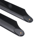 1pair PUDU 350mm Carbon Fiber Main Rotor Blade Propeller For RC Helicopter