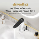 3200W Instant Electric Water Heater Faucet IPX4 Waterproof Lever-Adjustable Temperature Control EU Plug for Kitchen Bathroom Rapid Heating