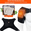 IPRee Portable Shoulder Support Heat Pad Adjustable 3-Level Settings Heating Electric Shoulder Wrap Heating Shoulder Support Belt for Men Women