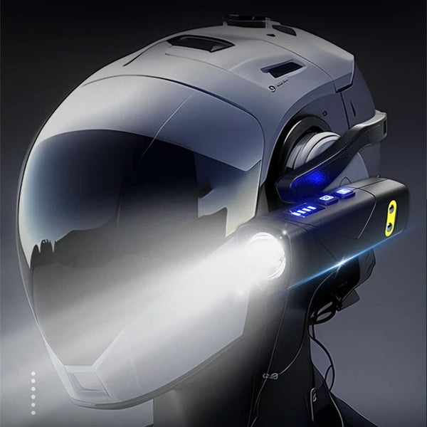 Bikight Dual Light Source Hangers Ears XPG LED Headlamp Built-In Battery USB Rechargeable Power Induction Headlight Removable Mini Flashlight for Camping Cycling Outdoor Activities