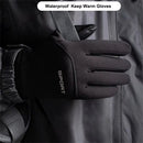 XANES Winter Outdoor Sports Cycling Gloves Windproof Waterproof Fleece Cold-Proof Ski Finger Touchscreen Non-Slip Motorcycle Gloves