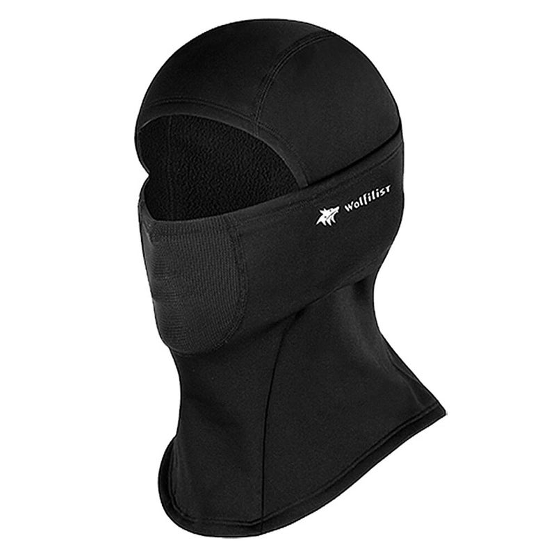 Wolfilist Outdoor Thermal Cycling Face Mask for Men Women Winter Breathable Windproof Fleece Lined Full Coverage Headscarf for Skiing Motorcycling