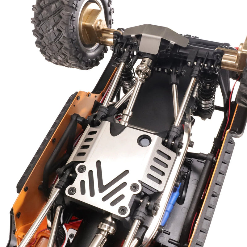 Upgrated Metal Accessories 304 Chassis Armor Kit for MJX 1/12 H12Y H12Y+ RC Car Vehicle Models Spare Parts