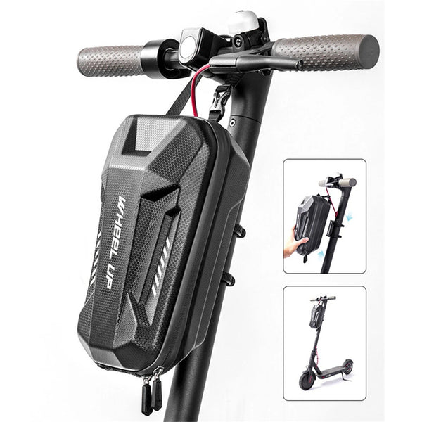 WHEELUP 3L Electric Scooter Front Bag Waterproof EVA Hard Shell Storage Bag Front Hanging Bag for Electric Scooter Bike