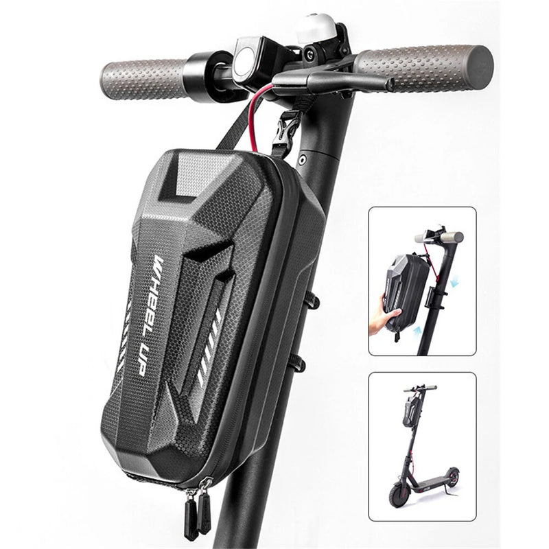 WHEELUP 3L Electric Scooter Front Bag Waterproof EVA Hard Shell Storage Bag Front Hanging Bag for Electric Scooter Bike