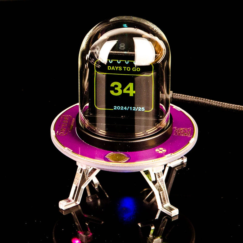 UFO-CLOCK Creative Weather Clock LED Display Multi-function UFO-CLOCK Creative Weather Stock Exchange Rate Clock