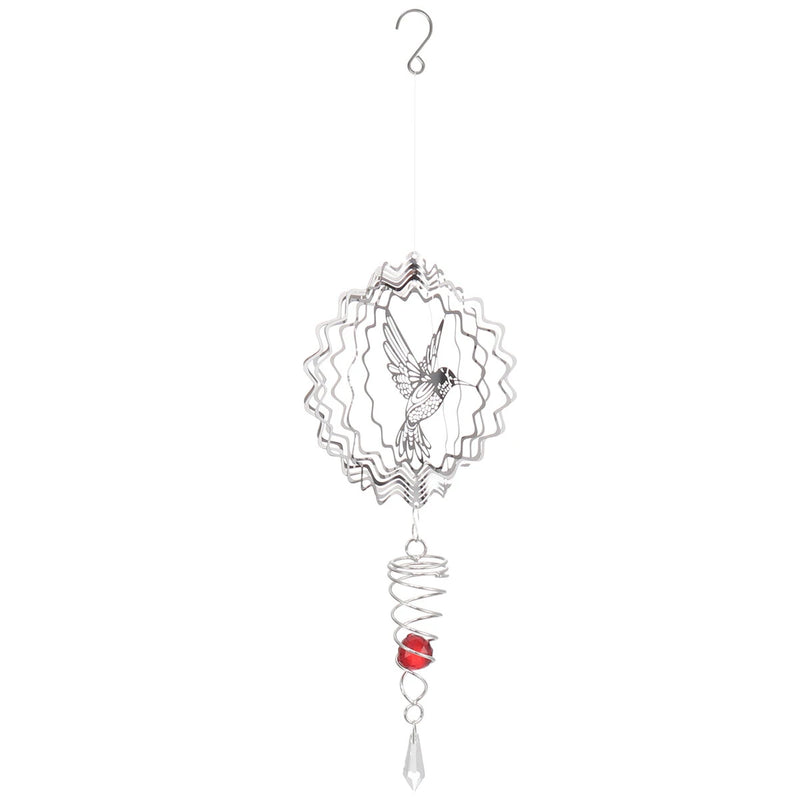 3D Metal Wind Spinner Stainless Steel Rotating Metal Chimes Animal Pattern Stereo Wind Chime Rotary Pendant For Home Decoration
