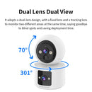 Vstarcam CB90DR 3MP HD Dual Lens Wireless Security Camera WIFI Color Night Vision PIR Human Detection Two Way Audio 5000mAh Battery Cloud Storage APP Remote Monitoring Home Cameras