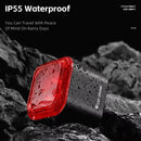 WEST BIKING Smart Brake Sensing Bicycle Taillight LED Digital Power Display Auto-stop Type-C 1100mAh Long Endurance Portable Bike Back Light for MTB Bike Road Bike Scooter