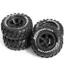 4PCS Upgraded Tires Wheels for Rlaarlo MJX HBX 1/14 1/16 High Speed Racing RC Cars Vehicles Models Spare Parts W193
