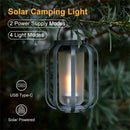 IPRee Solar Camping Light Outdoor Hanging Lamp Tripod Ambient Light 2Power Supply 4Light Modes for Camping,Emergency,Garden Decor