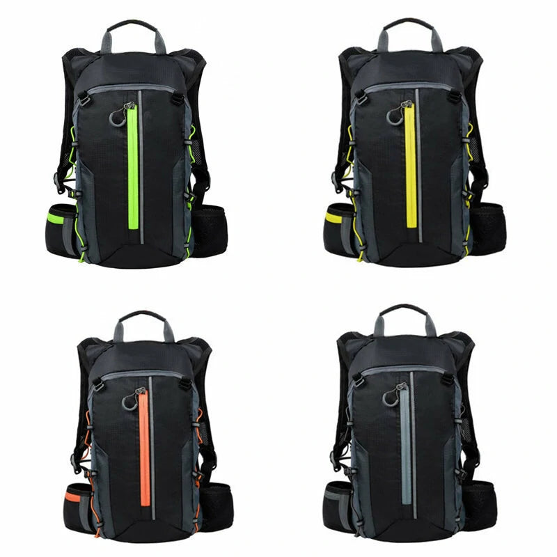 Outdoor Bicycle Backpack Hiking Rucksack Traveling Mountaineering Bag Unisex 10L Backpack Running Hydration Vest Bicycle Water Bag