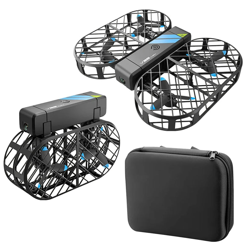 4DRC V38 MINI WiFi FPV with HD Camera Altitude Hold Mode Grid Full Protection Child Gift LED Light Pocket Foldable RC Toys Drone Quadcopter RTF