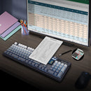 SKYLOONG GK104 Pro Tri-mode Mechanical Keyboard with Dual Screen Display 3 Knobs Hot-Swappable RGB Gasket Structure KTT Switch 2.4G/bluetooth 5.1/Wired Gaming Keyboard