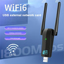 WiFi 6 USB Adapter Dual Band AX1800 2.4G/5GHz Wireless Wi-Fi Dongle Network Card USB 3.0 WiFi6 Adapter For Windows 7/10/11
