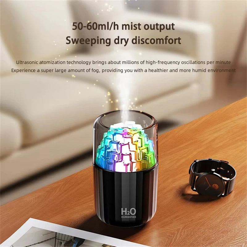 Tevorex 300ML Mini Air Humidifier USB Electric Aroma Diffuser Essential Oil Purifier Aromatherapy Mist Maker Lights For Car Home Bedroom