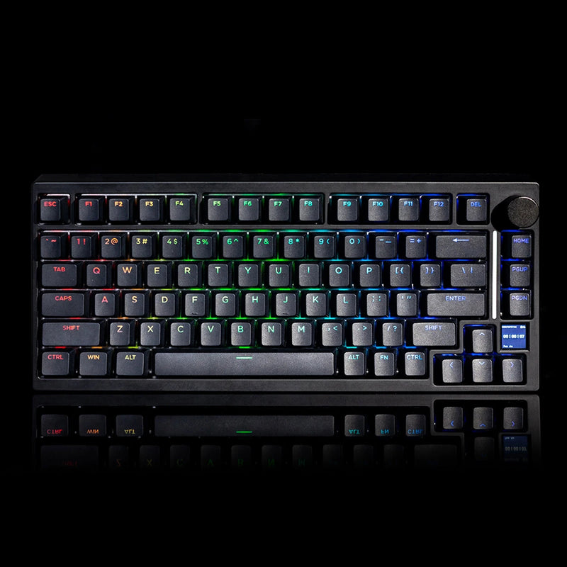 GAMAKAY TK75HE-V2 Magnetic Switch Mechanical Gaming Keyboard 81-Keys Wired RGB Backlit 0.01mm RT Accuracy TOP Structure PBT Keycaps Type-C Wired Keyboards for PC Laptop Computer